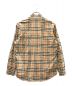 BURBERRY (バーバリー) Rib Knit Detail Vintage Check Cotton Shirt ベージュ サイズ:M：25000円