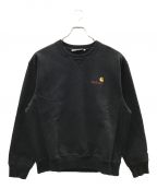 Carhartt WIP×WACKO MARIAカーハート×ワコマリア）の古着「AMERICAN SCRIPT SWEAT SHIRT」｜ブラック