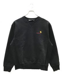 Carhartt WIP×WACKO MARIA（カーハート×ワコマリア）の古着「AMERICAN SCRIPT SWEAT SHIRT」｜ブラック