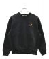 CARHARTT WIP（カーハート）の古着「AMERICAN SCRIPT SWEAT SHIRT」｜ブラック