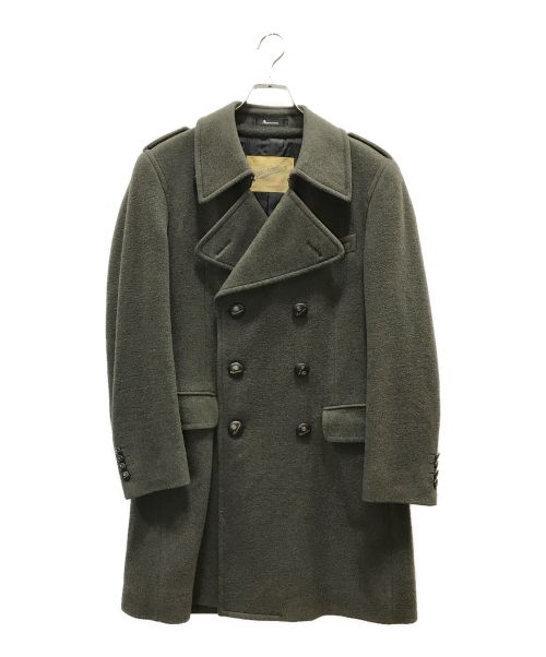 Aquascutum（アクアスキュータム）Aquascutum (アクアスキュータム) カシミヤ混Pコート カーキ サイズ:36の古着・服飾アイテム