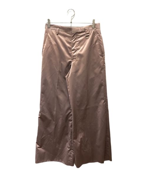 JOHN LAWRENCE SULLIVAN（ジョン ローレンス サリバン）JOHN LAWRENCE SULLIVAN (ジョン ローレンス サリバン) Satin Wide Trousers ピンク サイズ:46の古着・服飾アイテム