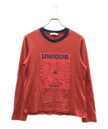 WALES BONNER（ウェールズボナー）の古着「UNIQUE LONG SLEEVE TEE」｜レッド