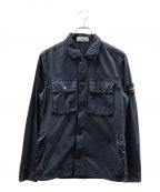 STONE ISLANDストーンアイランド）の古着「Tela GD Pocket Overshirt」｜ネイビー