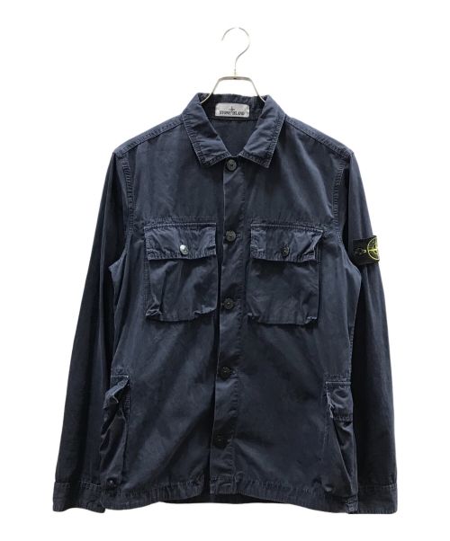 STONE ISLAND（ストーンアイランド）STONE ISLAND (ストーンアイランド) Tela GD Pocket Overshirt ネイビー サイズ:Mの古着・服飾アイテム