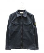 STONE ISLANDストーンアイランド）の古着「GARMENT DYED ZIP SHIRT」｜ネイビー