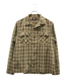 RRL（ダブルアールエル）の古着「CARTER CAMP LONG SLEEVE SPORT SHIRT」｜ブラウン