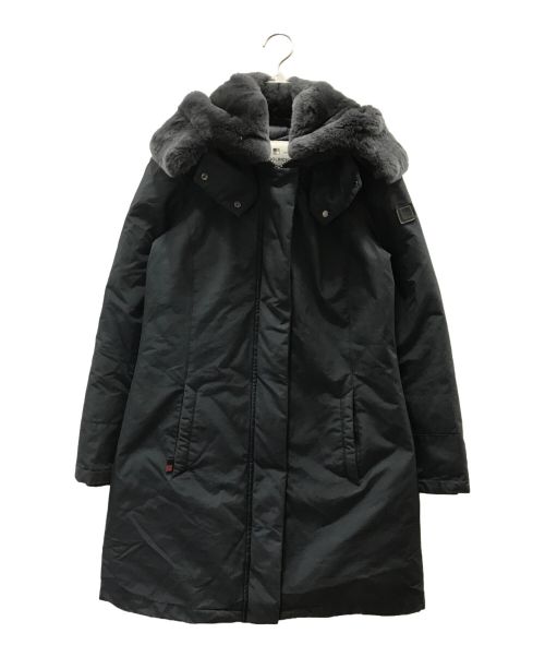 WOOLRICH（ウールリッチ）WOOLRICH (ウールリッチ) BOW BRIDGE ラビットファー ダウンコート ネイビー サイズ:XSの古着・服飾アイテム