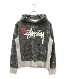 stussy×A BATHING APE（ステューシー×アベイシングエイプ）の古着「Camo P/O PK」｜グレー