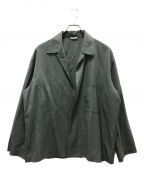 AURALEEオーラリー）の古着「WOOL SILK TROPICAL SHIRTS JACKET」｜グレー