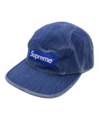 SUPREMEシュプリーム）の古着「Coated Denim Camp Cap」｜インディゴ