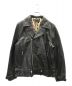 WACKO MARIA（ワコマリア）の古着「COWHIDE LEATHER DOUBLE RIDERS JACKET」｜ブラック