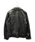 WACKO MARIA (ワコマリア) COWHIDE LEATHER DOUBLE RIDERS JACKET ブラック サイズ:L：100000円