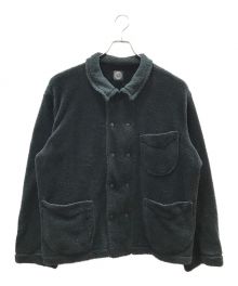 Porter Classic（ポータークラシック）の古着「FLEECE FRENCH JACKET」｜ブラック