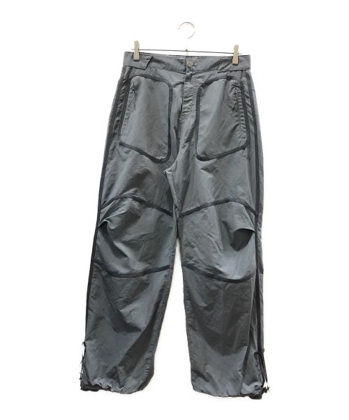 san san gear（サンサンギア）san san gear (サンサンギア) WEBBING PATCHED PANTS グレー サイズ:2 未使用品の古着・服飾アイテム