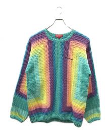 SUPREME（シュプリーム）の古着「HAND CROCHETED SWEATER」｜ブルー