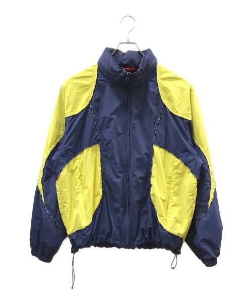 SUPREME（シュプリーム）Supreme (シュプリーム) Logo Piping Hooded Track Jacket ネイビー サイズ:Mの古着・服飾アイテム