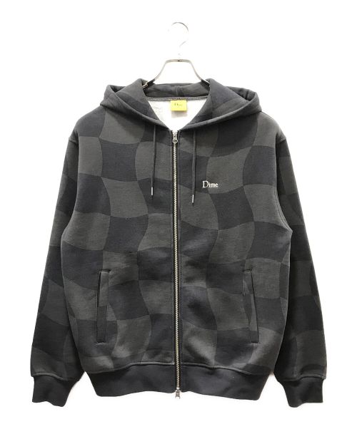 Dime（ダイム）Dime (ダイム) CLASSIC CHECKMATE ZIP-HOODIE ブラック サイズ:Mの古着・服飾アイテム