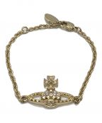 Vivienne Westwoodヴィヴィアンウエストウッド）の古着「MINI BAS RELIEF CHAIN BRACELET」｜ゴールド