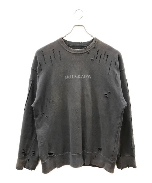 stein（シュタイン）stein (シュタイン) OVERSIZED REBUILD SWEAT LS グレー サイズ:Sの古着・服飾アイテム