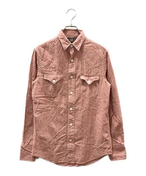 RRL（ダブルアールエル）RRL (ダブルアールエル) Western Faded Red Printed Pattern レッド サイズ:XSの古着・服飾アイテム