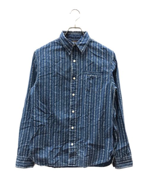 RRL（ダブルアールエル）RRL (ダブルアールエル) インディゴストライプシャツ ネイビー サイズ:XSの古着・服飾アイテム