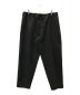 GROUND Y（グラウンドワイ）の古着「WOOL/POLYESTER GABARDINE DRAWSTRING PANTS」｜ブラック