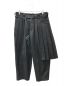 s'yte（サイト）の古着「T/W Gabardine Left Side Pleat pants」｜ブラック