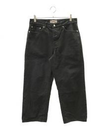 stussy（ステューシー）の古着「CLASSIC JEAN WASHED CANVAS パンツ」｜ブラック