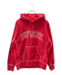 SUPREME（シュプリーム）の古着「Big Stitch Hooded Sweatshirt」｜レッド