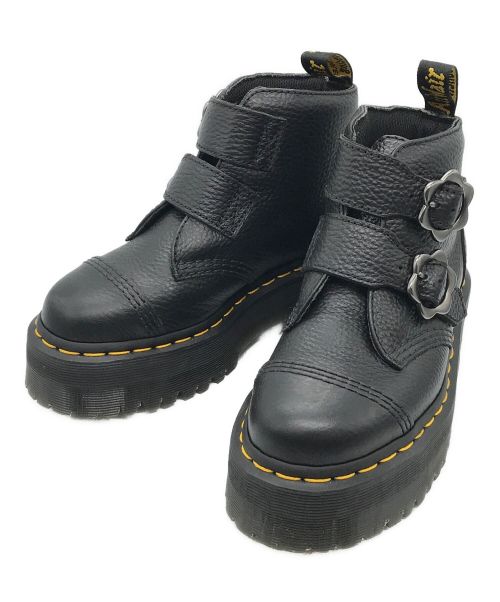 Dr.Martens（ドクターマーチン）Dr.Martens (ドクターマーチン) QUAD RETRO DEVON FLWR ブラック サイズ:UK3の古着・服飾アイテム