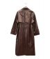 Ameri (アメリ) RAFFINE FAKE LEATHER TRENCH COAT ブラウン サイズ:S 未使用品：18000円