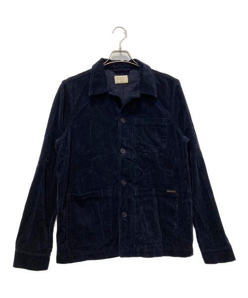 NUDIE JEANS（ヌーディー・ジーンズ）NUDIE JEANS (ヌーディー・ジーンズ) Barney Worker Jacket Cord ネイビー サイズ:Sの古着・服飾アイテム