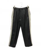 SASQUATCHfabrix.サスクワッチファブリックス）の古着「LACE TAPE TRACK PANTS」｜ブラック