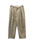 AURALEEオーラリー）の古着「WASHABLE WOOL TROPICAL SLACKS」｜ベージュ