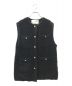 ADAWAS（アダワス）の古着「LOOP KNITTED VEST」｜ブラック