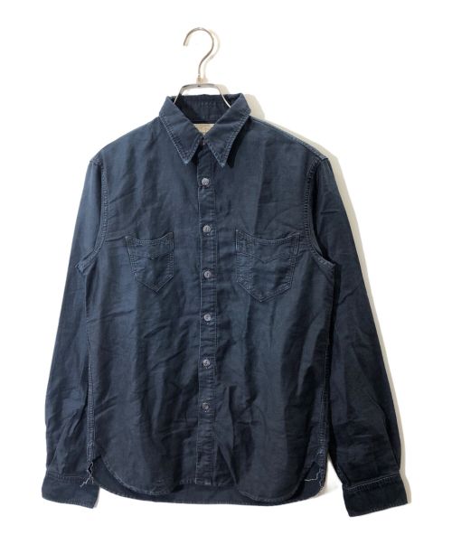 RRL（ダブルアールエル）RRL (ダブルアールエル) チンストラップワークシャツ ブラック サイズ:XSの古着・服飾アイテム