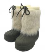 CELINEセリーヌ）の古着「OUTDOOR RUBBER&SHEARLING MID BOOT」｜グリーン