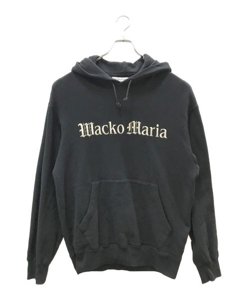 WACKO MARIA（ワコマリア）WACKO MARIA (ワコマリア) ロゴ刺繍プルオーバーパーカー ブラック サイズ:Lの古着・服飾アイテム