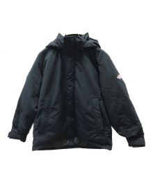 DANTON（ダントン）の古着「DOWN ARMY HOODED JACKET」｜ネイビー