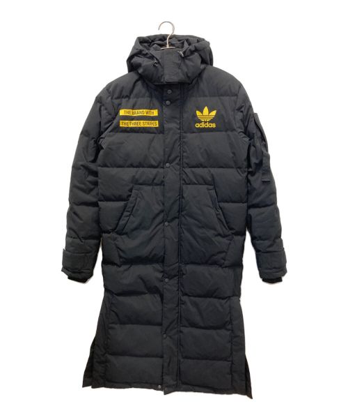 adidas（アディダス）adidas (アディダス) ロゴダウンコート ブラック サイズ:XS 未使用品の古着・服飾アイテム