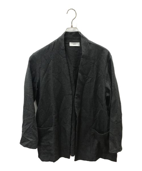 MARKA（マーカ）MARKA (マーカ) LAPELLESS SHIRT JACKET グレー サイズ:2の古着・服飾アイテム