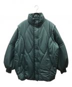 Ameriアメリ）の古着「2WAY WAVE STITCH PADDED JACKET」｜グリーン