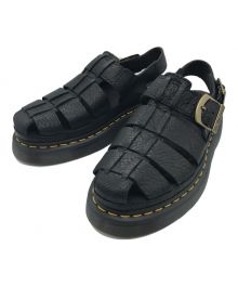 Dr.Martens（ドクターマーチン）の古着「WRENLIE GRIZZLY LEATHER FISHERMAN SANDALS」｜ブラック