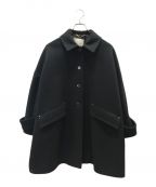 MACKINTOSHマッキントッシュ）の古着「HUMBIE DROP SHOULDER BIG SHORT COAT NAVY | LM-1007F/LS」｜ブラック