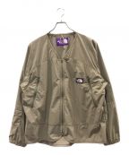 THE NORTHFACE PURPLELABELザ・ノースフェイス パープルレーベル）の古着「Nylon Ripstop Field Cardigan」｜ベージュ