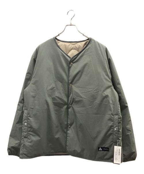 nanamica（ナナミカ）nanamica (ナナミカ) PALACE (パレス) リバーシブルダウンカーディガン グレー サイズ:XLの古着・服飾アイテム