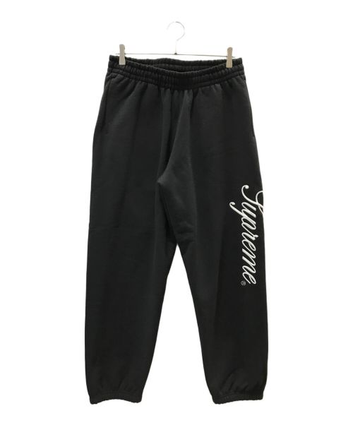 SUPREME（シュプリーム）Supreme (シュプリーム) Embroidered Script Sweatpant ブラック サイズ:Mの古着・服飾アイテム