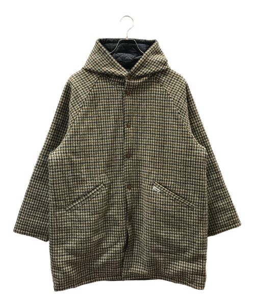 STANDARD CALIFORNIA（スタンダードカリフォルニア）STANDARD CALIFORNIA (スタンダードカリフォルニア) Harris Tweed (ハリスツイード) Reversible Hood Coat ブラウン サイズ:Lの古着・服飾アイテム