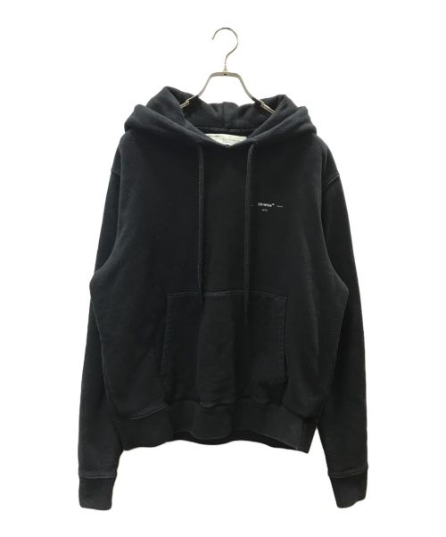 OFFWHITE（オフホワイト）OFFWHITE (オフホワイト) ARROW LOGO SLIM HOODIE ブラック サイズ:XLの古着・服飾アイテム